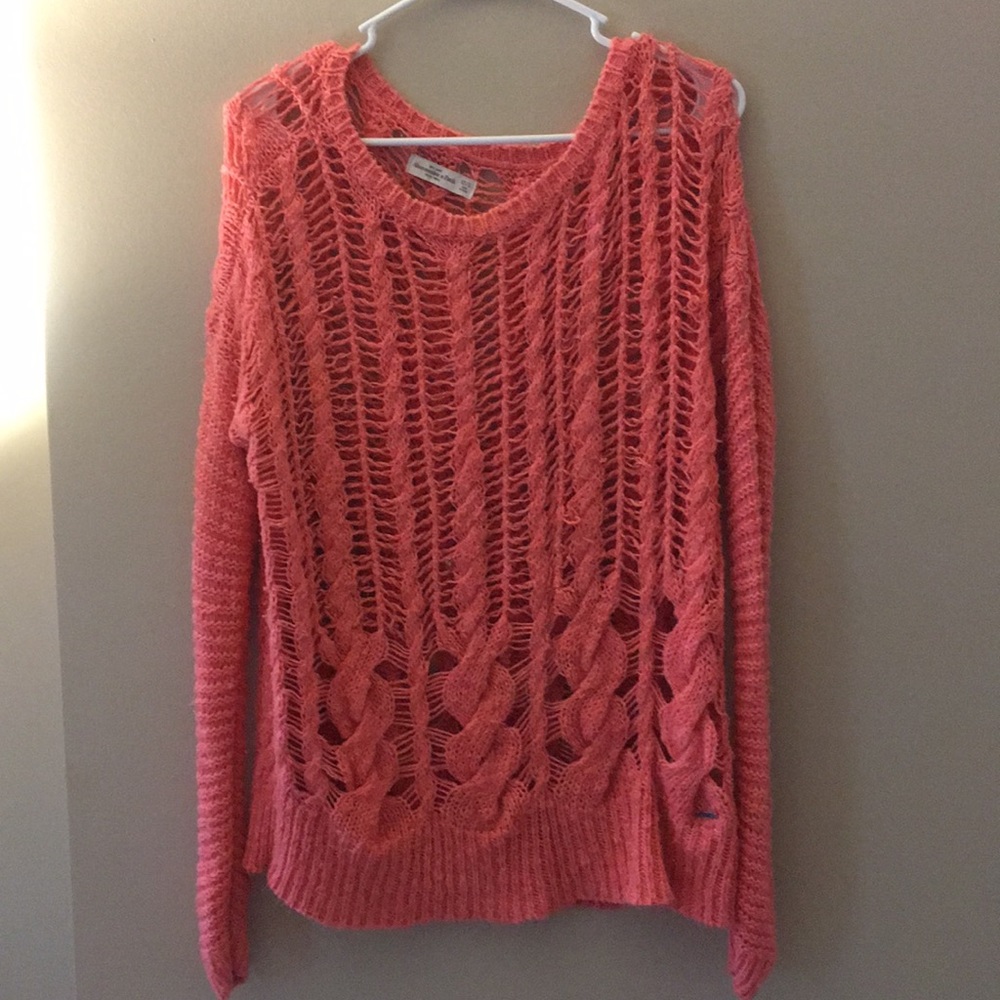 Coral Abercrombie Sweater